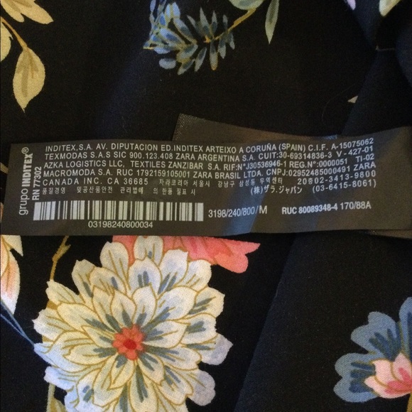 Zara Floral Black Maxi Dress - Picture 12 of 16